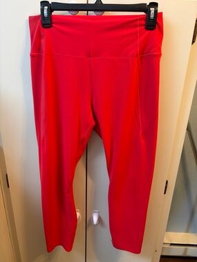 Anita Bright Red Activewear Crop Leggings